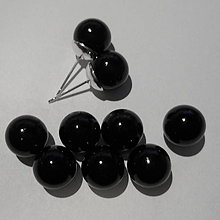 Korálky - Bezdierkové vosk.perly 10mm-1ks (čierna) - 7588548_