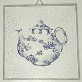 Dekorácie - Modrý čajníček - 7587280_