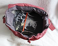 Batohy - 2 v 1 ruksak bordový - 7589392_