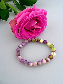 Náramky - ružička náramok z jadeitu - 7596416_