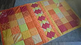 Úžitkový textil - Patchwork deka - Žltá jeseň - 7597682_