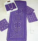 Úžitkový textil - Štóla - fialové ráno - 7600021_
