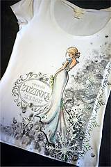 Topy, tričká, tielka - ľadová kráľovná - rozlúčkové tričko pre nevestu - 7602444_