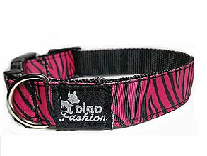 Pre zvieratá - Obojok Pink Zebra - 7604076_