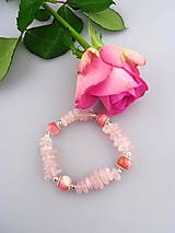Náramky - jednoducho nádherný, náramok ruženín jadeit - 7604377_