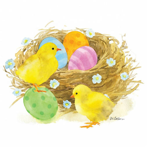  - Servítka "Chicks&eggs" - 7614521_