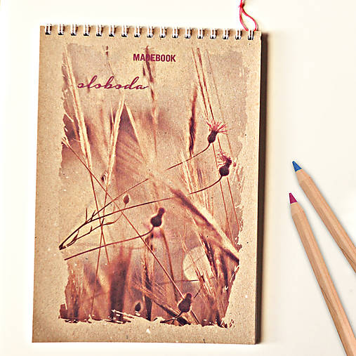 Papiernictvo - MADEBOOK špirálový blok A5 - sloboda - 7625018_