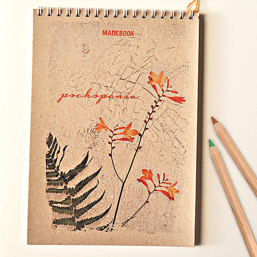 Papiernictvo - MADEBOOK špirálový blok A5 - pochopenie - 7625051_