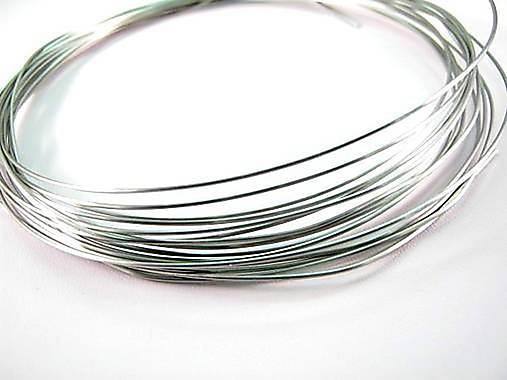 Suroviny - Drôt 0,7mm /M9467/- lesklý, tvrdý - chir.oceľ 316L - 7635210_