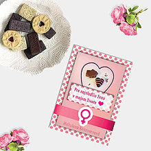 Papiernictvo - Sladká valentínska pohľadnica cukríky pre ňu (6) - 7633225_