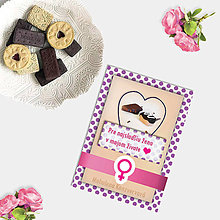 Papiernictvo - Sladká valentínska pohľadnica cukríky pre ňu (12) - 7635062_