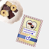 Papiernictvo - Sladká valentínska pohľadnica cukríky pre neho - 7639754_
