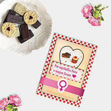 Papiernictvo - Sladká valentínska pohľadnica cukríky pre ňu (16) - 7636827_