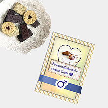 Papiernictvo - Sladká valentínska pohľadnica cukríky pre neho (3) - 7639235_