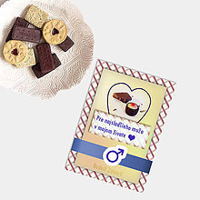 Papiernictvo - Sladká valentínska pohľadnica cukríky pre neho (5) - 7639754_