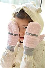 Detské doplnky - Minky rukavičky s menom - 7643009_
