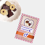 Papiernictvo - Sladká valentínska pohľadnica cukríky pre neho - 7640719_