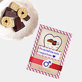 Papiernictvo - Sladká valentínska pohľadnica cukríky pre neho - 7640723_