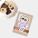 Papiernictvo - Sladká valentínska pohľadnica cukríky pre neho - 7641728_