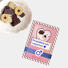 Papiernictvo - Sladká valentínska pohľadnica cukríky pre neho (8) - 7640032_