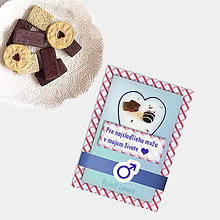 Papiernictvo - Sladká valentínska pohľadnica cukríky pre neho (9) - 7640515_