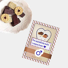 Papiernictvo - Sladká valentínska pohľadnica cukríky pre neho (13) - 7641728_