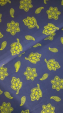 Úžitkový textil - Obrus. Zo starodávnej modrotlače - ORIGINÁL - 7643505_