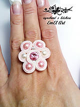 Prstene - Sujtášový prsteň - "Lilly" - ružový - 7659308_