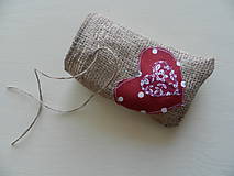 Úžitkový textil - Vrecko na valentínsky darček II. - 7657550_
