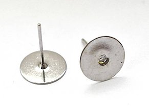 Komponenty - Puzety, 10 mm, nerezová oceľ, 1 pár /P10no/ - 7656392_