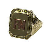 Prstene - Pánsky prsteň s monogramom II - 7661621_