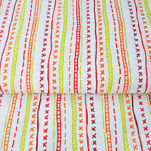 Textil - 100 % bavlna červené kliky-haky, šírka 160 cm, cena za 0,5 m - 7676786_