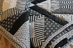 Úžitkový textil - Čiernobiela elegancia - 7677932_