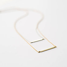 Náhrdelníky - DVOJITÝ GEOMETRICKÝ NÁHRDELNÍK  - 7678752_