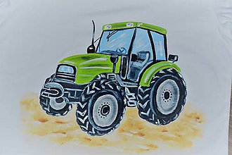 Topy, tričká, tielka - Zelený traktor - 7684241_