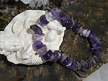 Náramky - violet stone-ametyst-náramok - 7691921_