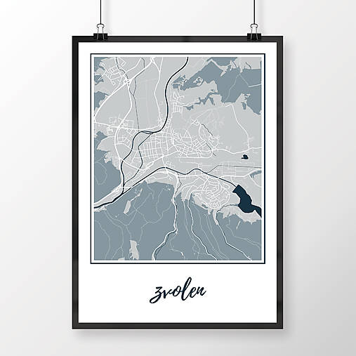 Grafika - ZVOLEN, klasický, svetlomodrý - 7692223_