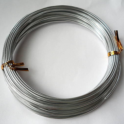 AL drôt 1,3mm-strieborný-10m