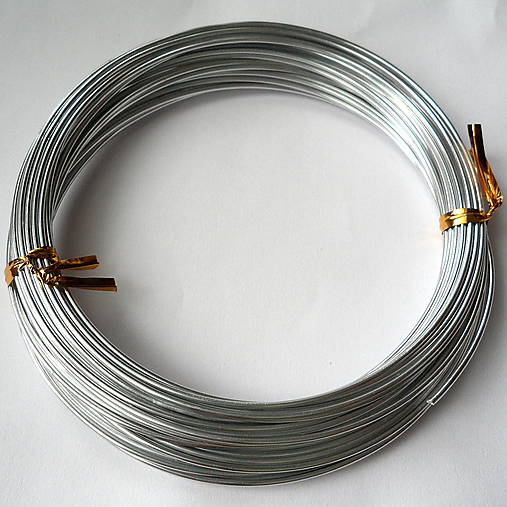Hliníkový drôt 1,3mm-strieborný-10m