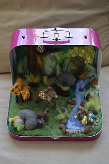Hračky - Les v kufríku bez zvieratiek - 7700957_