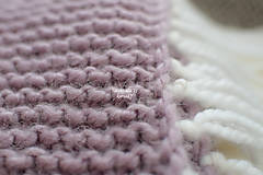 Detský textil - Pletená deka pre deti ... starofialová so strapcami °°° SKLADOM - 7704275_