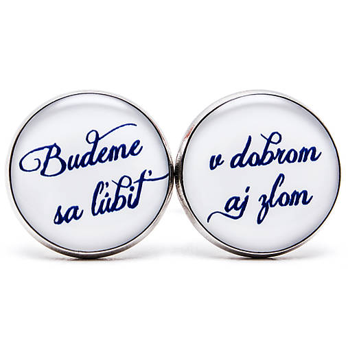 Pánske šperky - Budeme sa ľúbiť v dobrom aj zlom - 7706464_