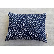 Úžitkový textil - FILKI šupkový ohrievací vankúšik 20 cm (modrý s kvietkami) - 7705589_