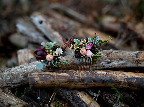 Kvetinový mini hrebienok "lesné tajomstvá" - 1