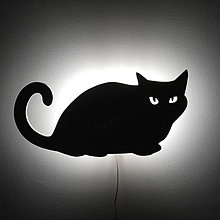 Svietidlá a sviečky - Lampa kocúrik - 7716356_