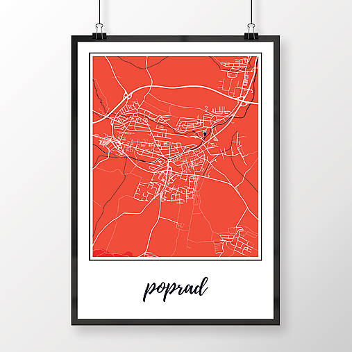 Grafika - POPRAD, klasický, červený - 7718234_