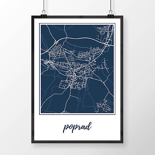 Grafika - POPRAD, klasický, tmavomodrý - 7718248_