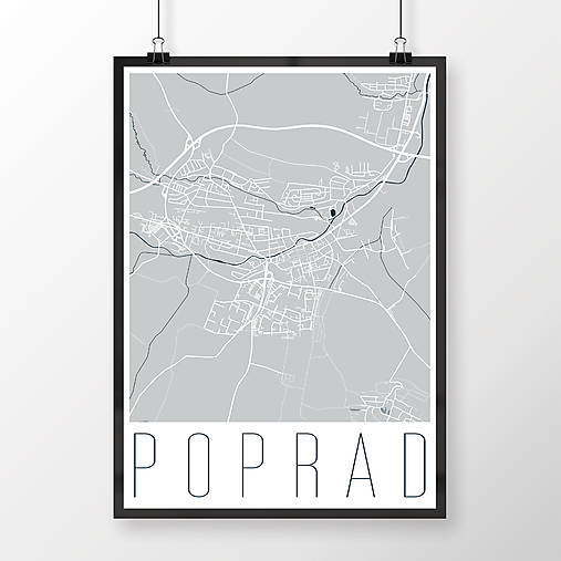 Grafika - POPRAD, moderný, svetlomodrý - 7718270_