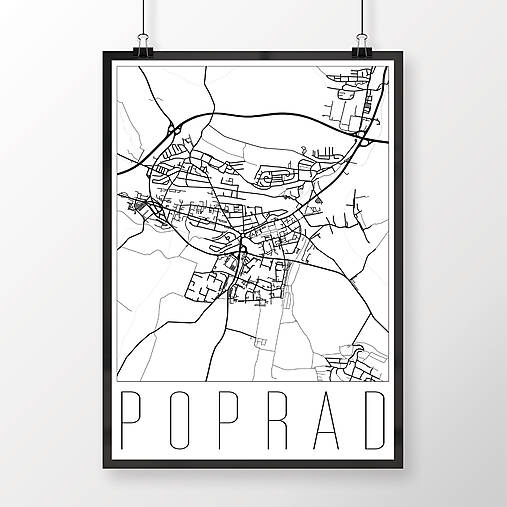 Grafika - POPRAD, moderný, biely - 7718282_