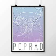 Grafika - POPRAD, moderný, modro-fialový - 7718255_